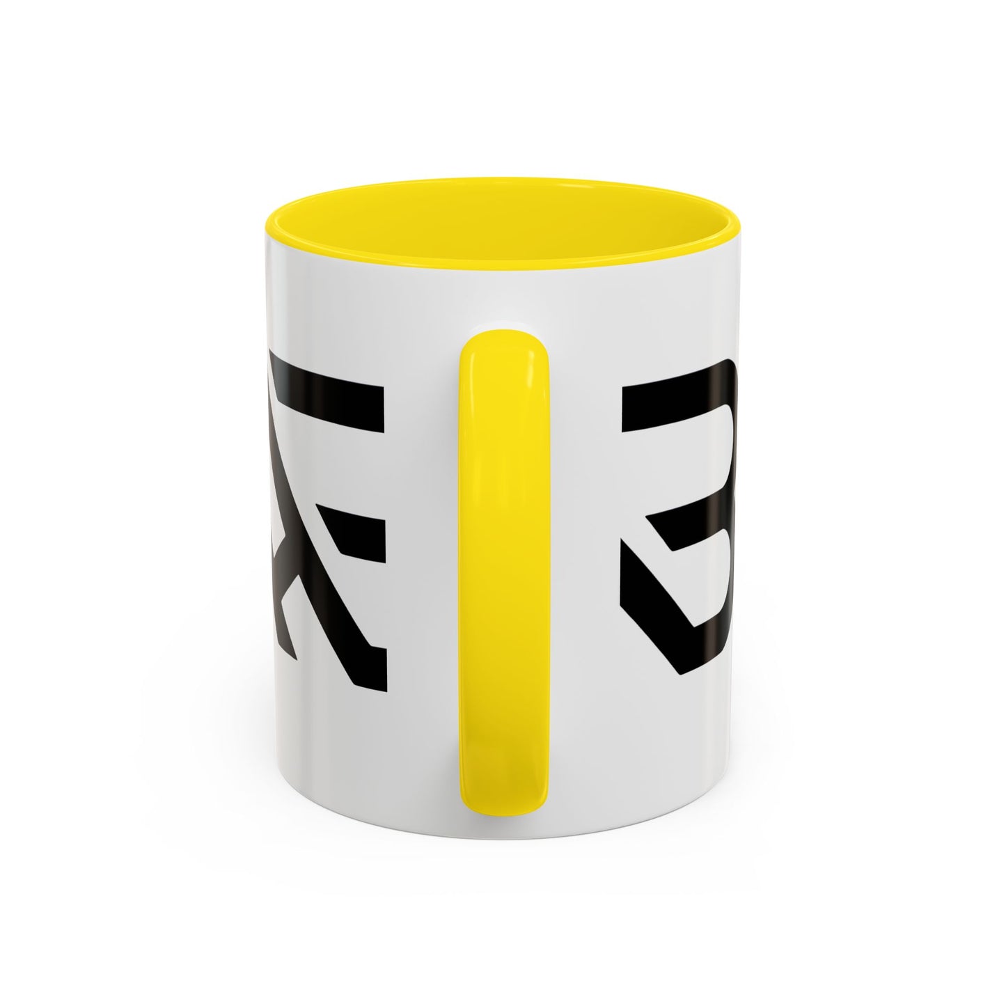 Modern Minimalist Accent Coffee Mug - Stylish Black & White Design, Perfect for Home & Office