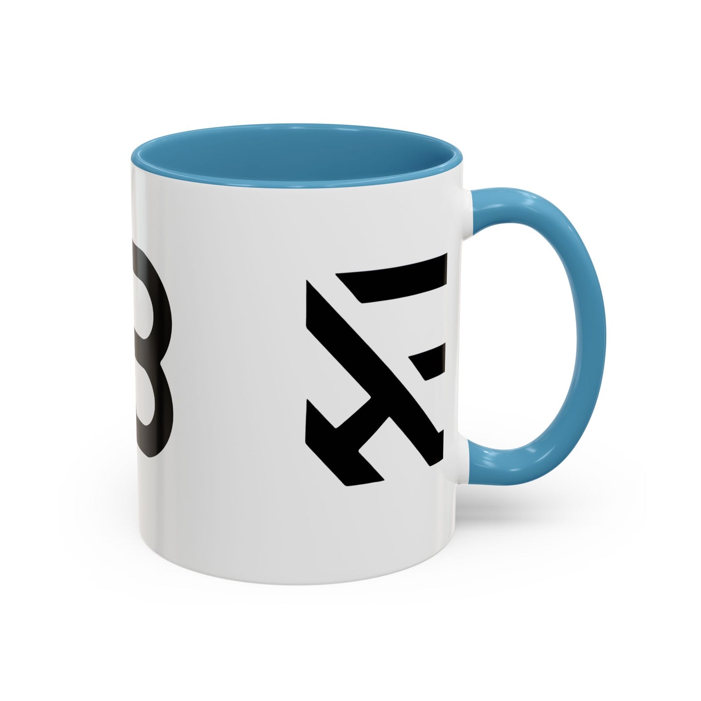 Modern Minimalist Accent Coffee Mug - Stylish Black & White Design, Perfect for Home & Office