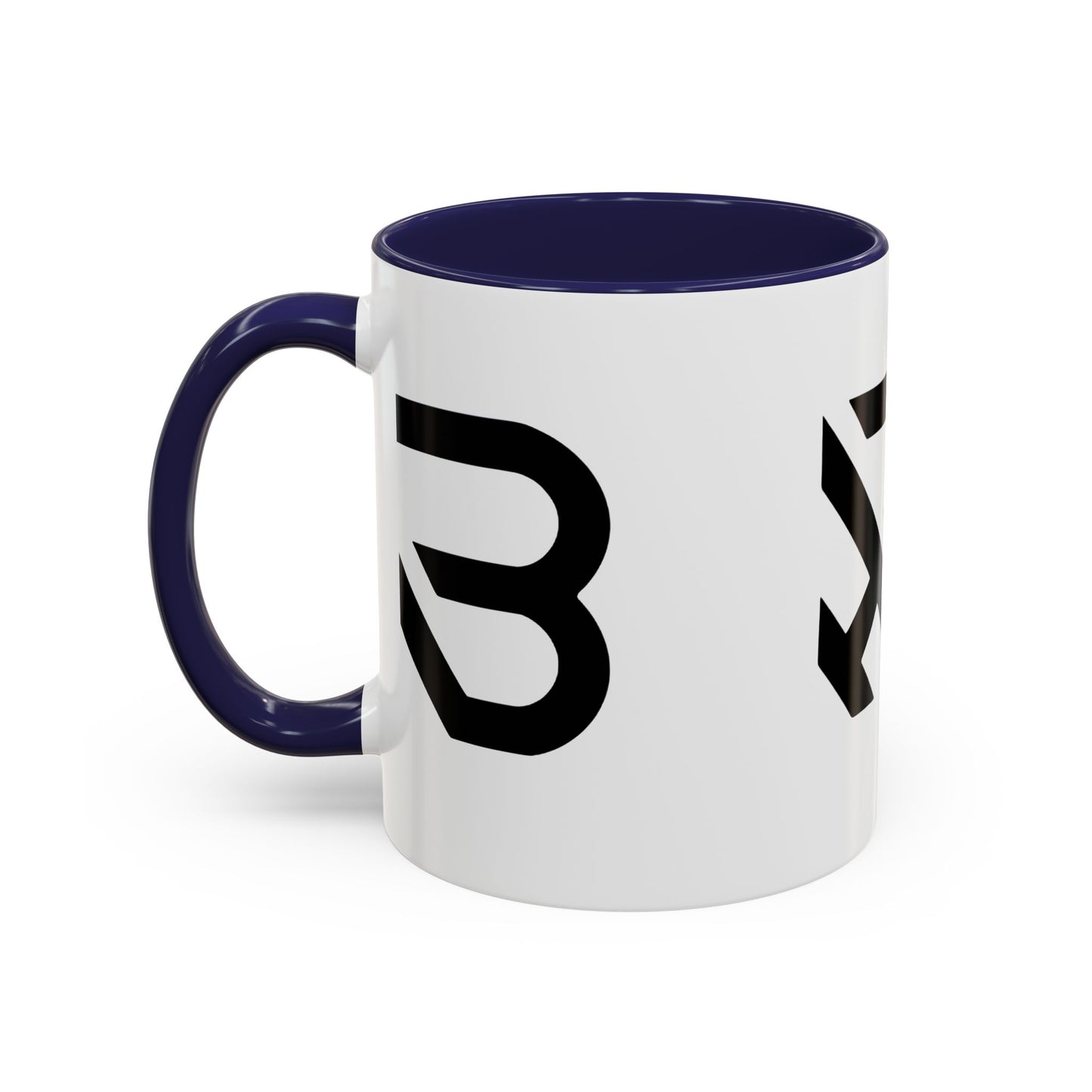 Modern Minimalist Accent Coffee Mug - Stylish Black & White Design, Perfect for Home & Office