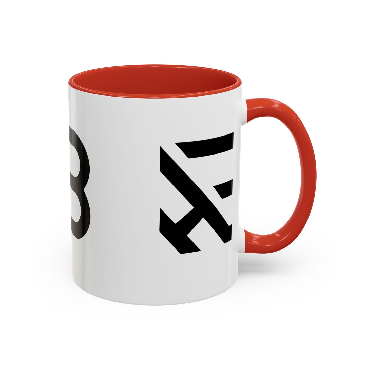 Modern Minimalist Accent Coffee Mug - Stylish Black & White Design, Perfect for Home & Office