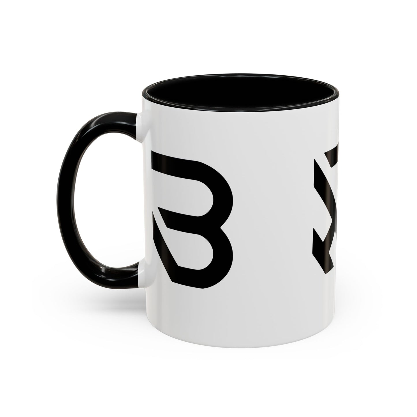 Modern Minimalist Accent Coffee Mug - Stylish Black & White Design, Perfect for Home & Office