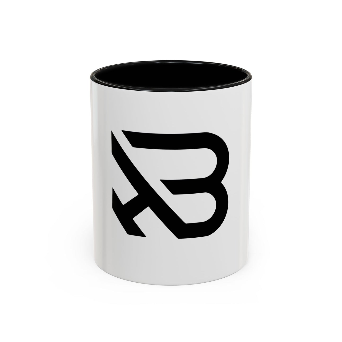 Modern Minimalist Accent Coffee Mug - Stylish Black & White Design, Perfect for Home & Office