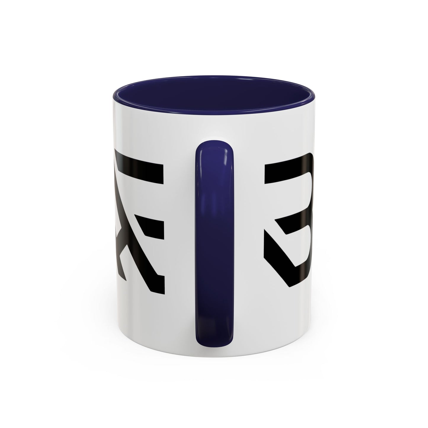 Modern Minimalist Accent Coffee Mug - Stylish Black & White Design, Perfect for Home & Office