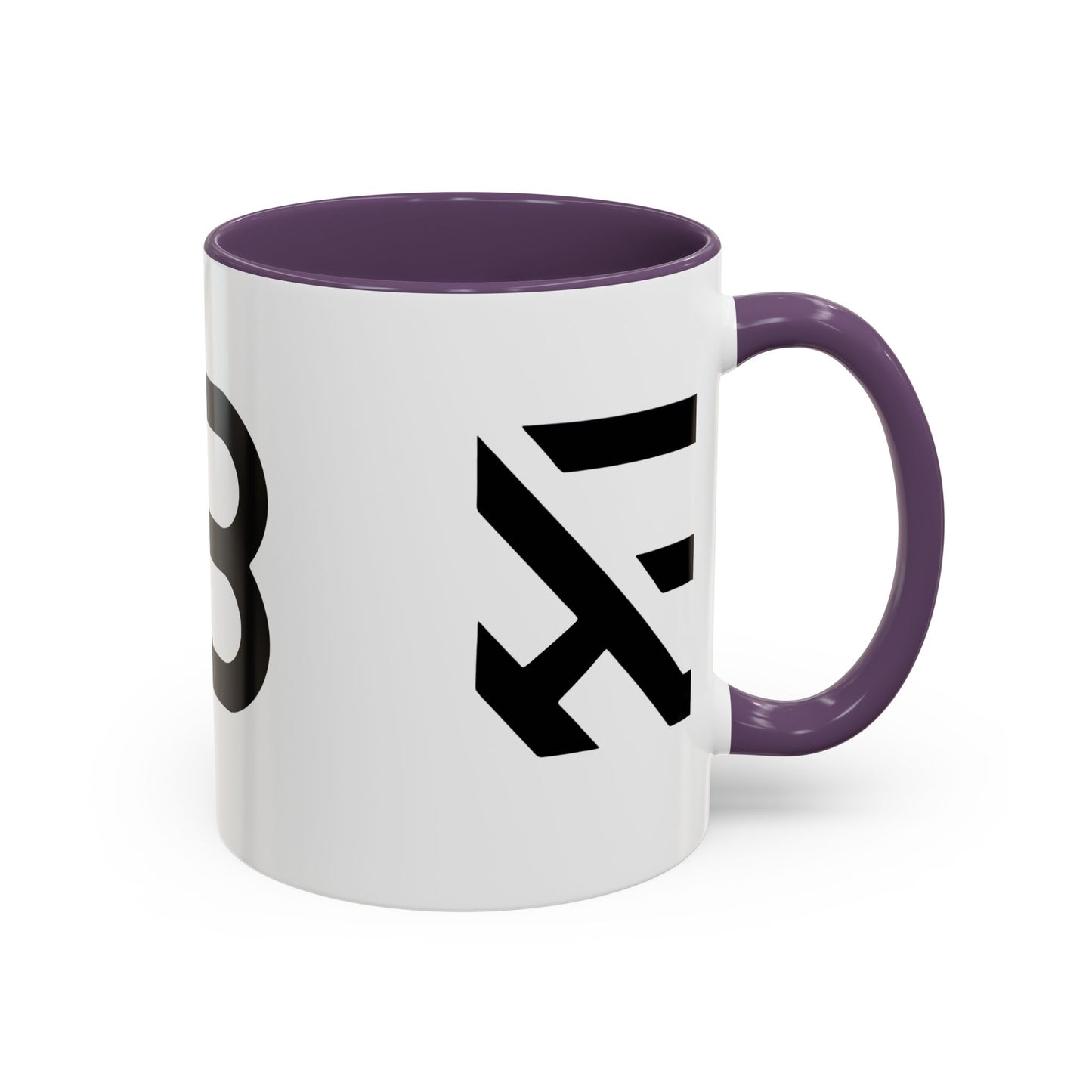 Modern Minimalist Accent Coffee Mug - Stylish Black & White Design, Perfect for Home & Office